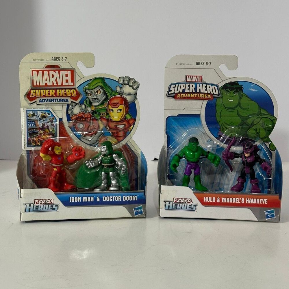 Marvel Playskool Super Hero Adventures 2012/2014 Lot of 2 Sets